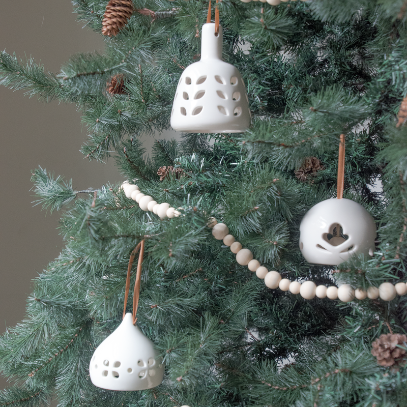 Lily Bell Ceramic Christmas Ornament Set of 4. Photo by Design Nueve PH.