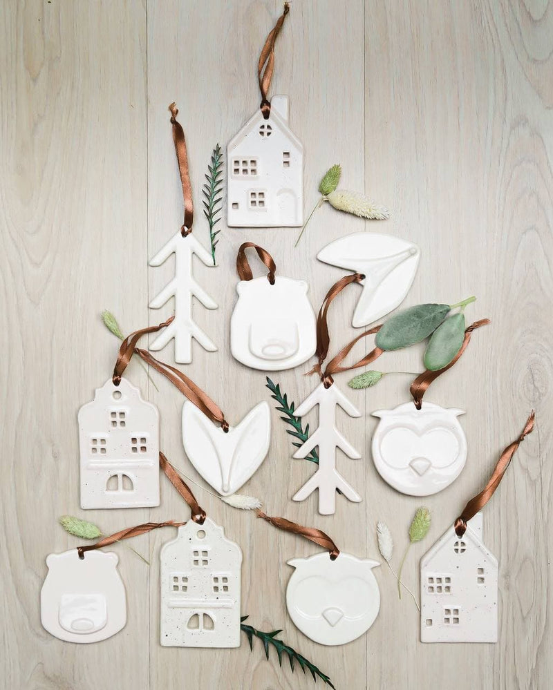 Set of 14 Assorted Ceramic Ornaments